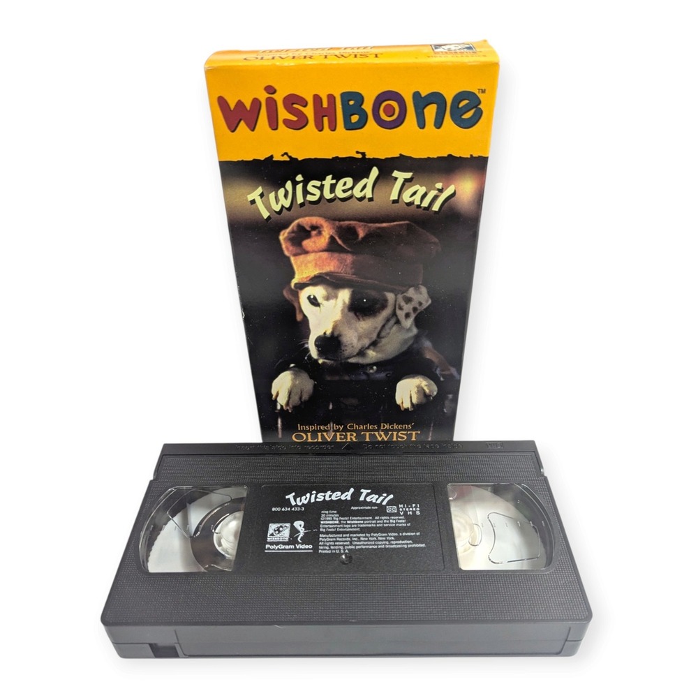 Wishbone Twisted Tail Oliver Twist VHS 1995 PolyGram Video Kids Classic 90s